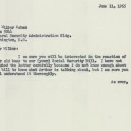 Letter: 1955 June 11