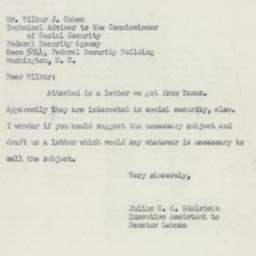Letter: 1951 July 25