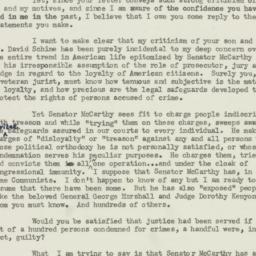 Letter: 1953 July 30