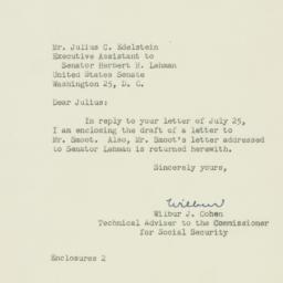 Letter: 1951 August 1