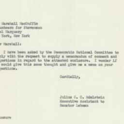 Letter: 1952 September 20