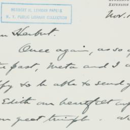 Letter: 1949 November 10