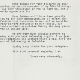 Letter: 1958 April 3