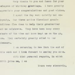 Letter: 1961 April 5