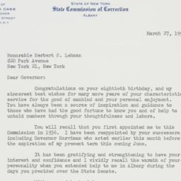 Letter: 1958 March 27