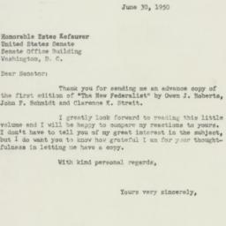Letter: 1950 June 30