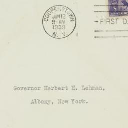 Envelope: 1939 June 12