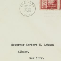 Envelope: 1940 October 7