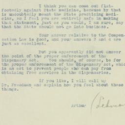 Letter: 1932 November 3