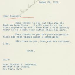 Letter: 1937 March 22