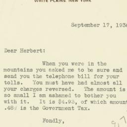 Letter: 1936 September 17
