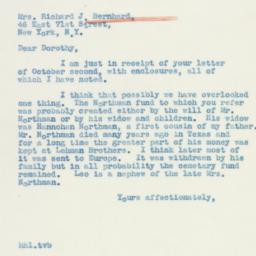 Letter: 1939 October 5