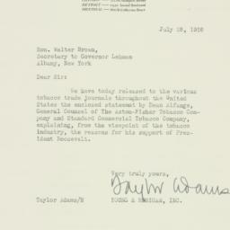 Letter: 1936 July 28