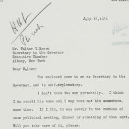 Letter: 1936 July 13