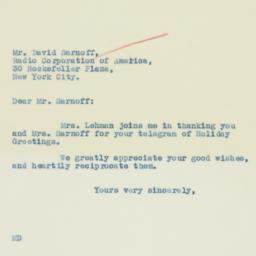 Letter: 1934 December 29