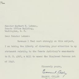 Letter: 1950 February 1