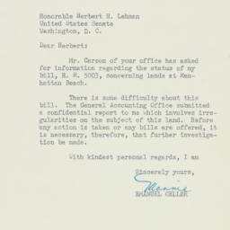 Letter: 1950 February 8