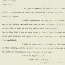 Letter: 1926 January 21