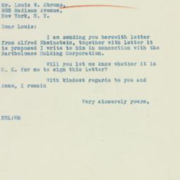 Letter: 1933 January 30