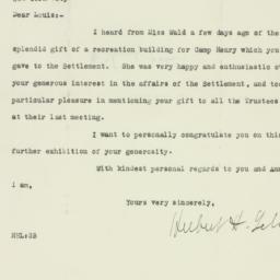 Letter: 1925 October 13