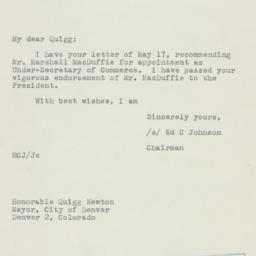 Letter: 1950 May 23