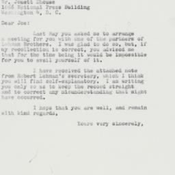 Letter: 1961 August 31