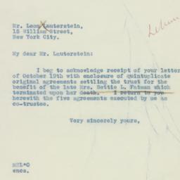 Letter: 1937 October 26
