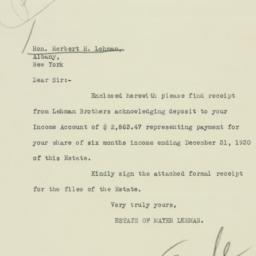 Letter: 1931 January 7