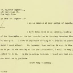 Letter: 1925 December 18
