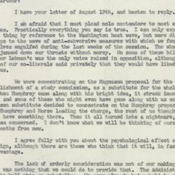 Letter: 1954 August 23