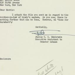 Letter: 1952 September 3
