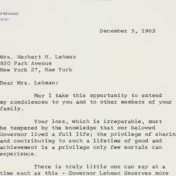 Letter: 1963 December 5