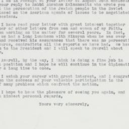 Letter: 1963 August 31