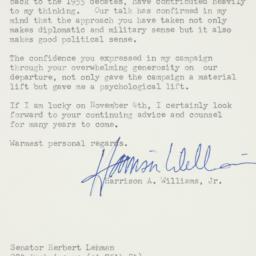 Letter: 1958 October 7