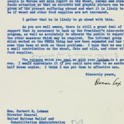 Letter: 1946 February 8