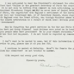 Letter: 1954 June 7