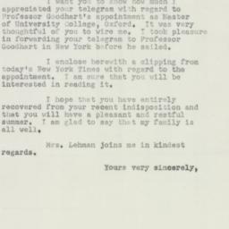 Letter: 1951 June 22