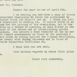 Letter: 1955 April 9