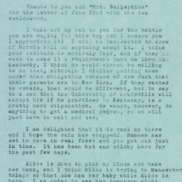 Letter: 1951 June 25