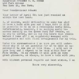 Letter: 1959 April 7