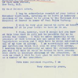 Letter: 1939 November 17