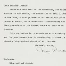 Letter: 1950 December 14