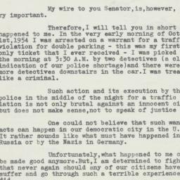 Letter: 1954 October 19