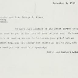 Letter: 1959 December 9