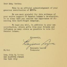 Letter: 1950 October 9