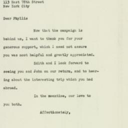 Letter: 1949 November 29