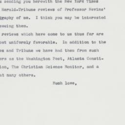 Letter: 1963 April 21