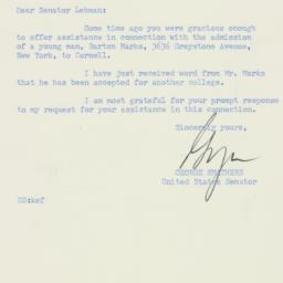 Letter: 1956 July 24