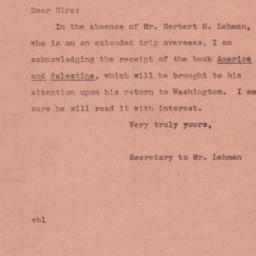Letter: 1944 November 16