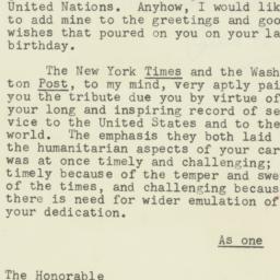 Letter: 1953 April 6